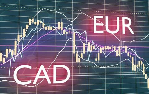 Candlestick stock exchange background Illustrazione stock