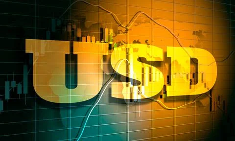 Candlestick stock exchange background 库存插图