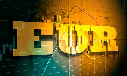 Candlestick stock exchange background Stock Illustration