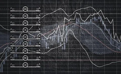 Candlestick stock exchange background Stock Illustration