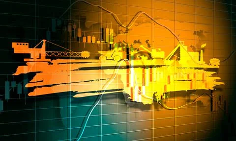 Candlestick stock exchange background Stock Illustration
