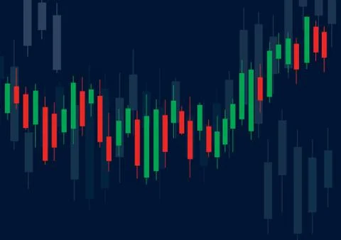 Candlestick stock exchange background vector Stock Illustration