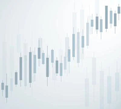Candlestick stock exchange background vector Stock Illustration