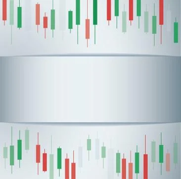 Candlestick stock exchange background vector Stock Illustration