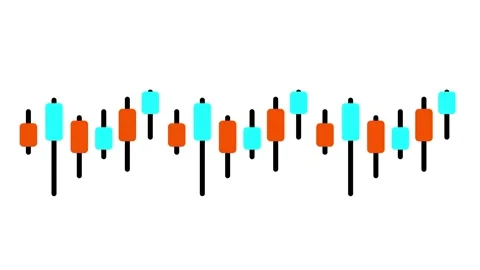 Candlestick Trading Chart Icon Stock Footage 340307192
