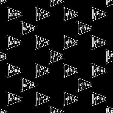 Candlestick Triangle figure vector cryptocurrency trading linear seamless p.. Illustrazione stock