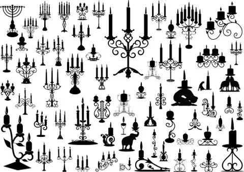 Candlesticks Stock Illustration