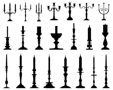 Candlesticks Stock Illustration