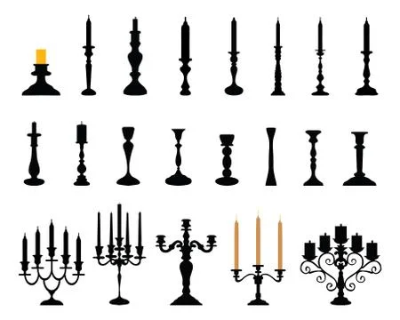 Candlesticks Stock Illustration