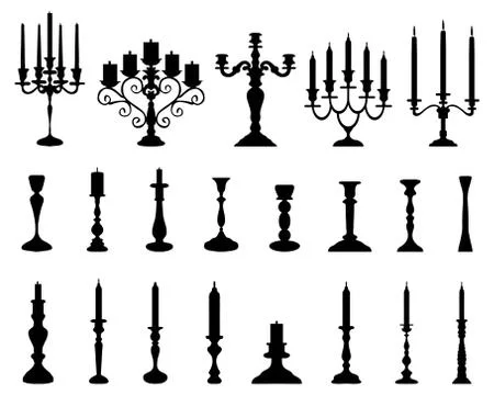 Candlesticks Stock Illustration