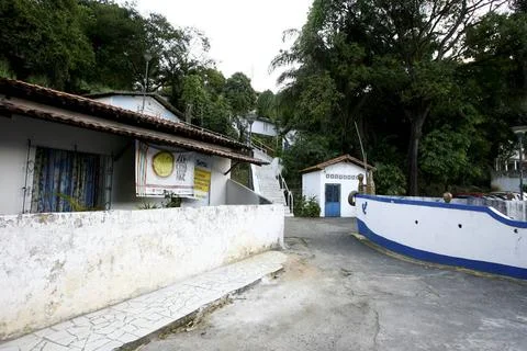  candomble terreiro casa branca in salvador salvador, bahia / brazil - sep... Stock Photos