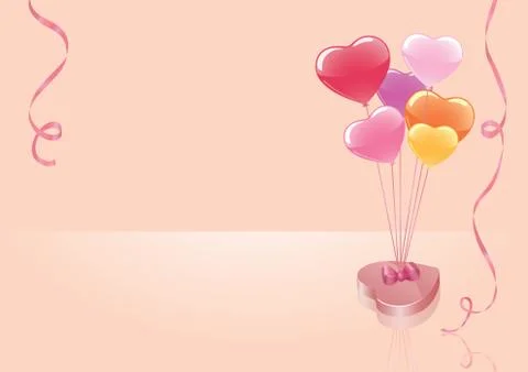 Candy and Balloons Stock Illustration