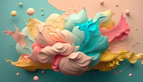 Candy and Ice cream composition. UI UX Background Stock Illustration