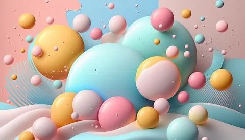 Candy and Ice cream composition. UI UX Background Stock Illustration