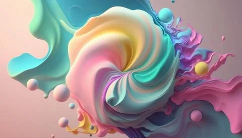 Candy and Ice cream composition. UI UX Background Stock Illustration