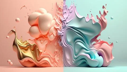 Candy and Ice cream composition. UI UX Background Stock Illustration