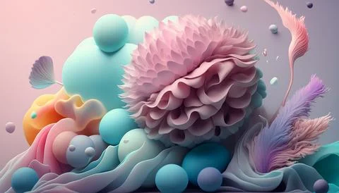 Candy and Ice cream composition. UI UX Background Stock Illustration