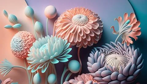Candy and Ice cream composition. UI UX Background Stock Illustration