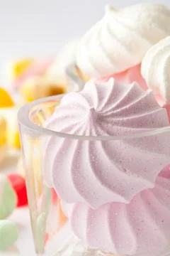 Candy and meringues Foto stock