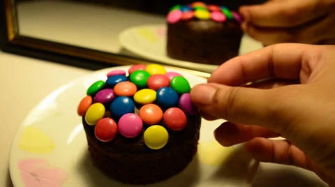 Candy and the muffin Stock Footage 36815813