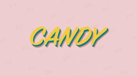 Candy and sweets sign moving animation video. Stock Footage 130813862