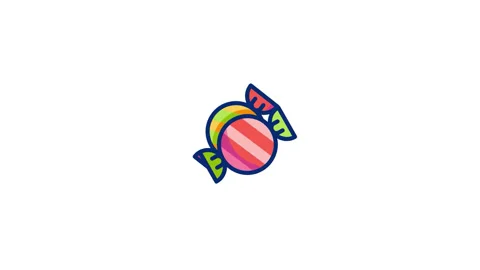 Candy Animated Icon Stock Footage 320232114