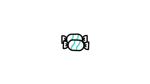 Candy Animated Icon Stock Footage 320340858