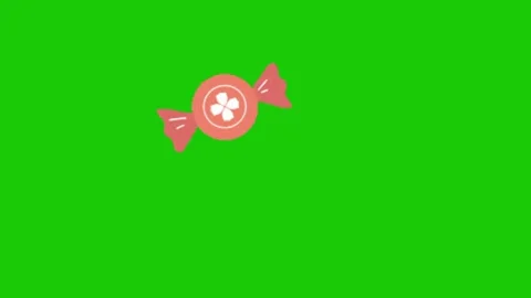 Candy animation on green screen Vidéo 332209794