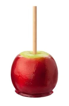 Candy apple with clipping path Illustrazione stock