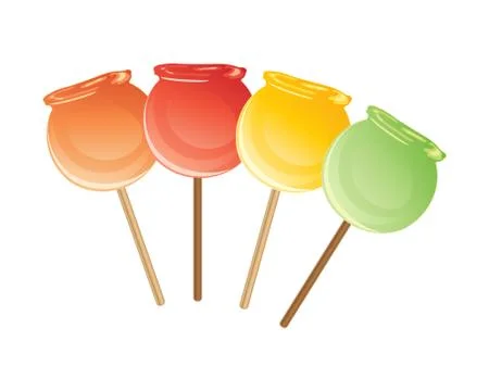 Candy apple Illustrazione stock