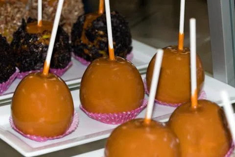 Candy apples Stock Photos