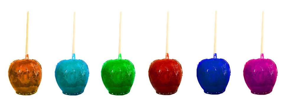 Candy apples Stock Photos