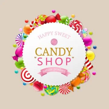 Candy Background Stock Illustration
