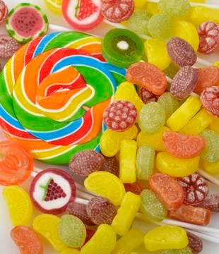 Candy background Stock Photos