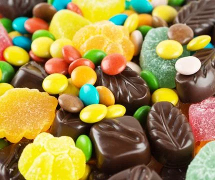 Candy background Stock Photos
