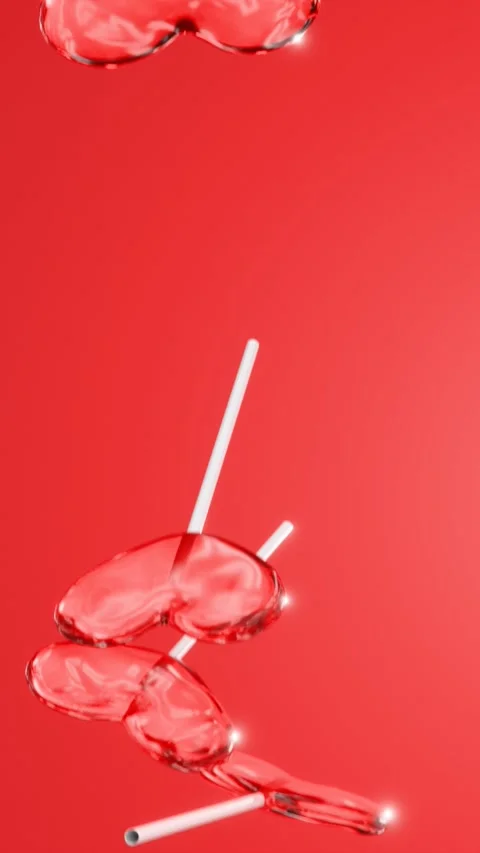 Candy background for valentine's day Stock Footage 297633429