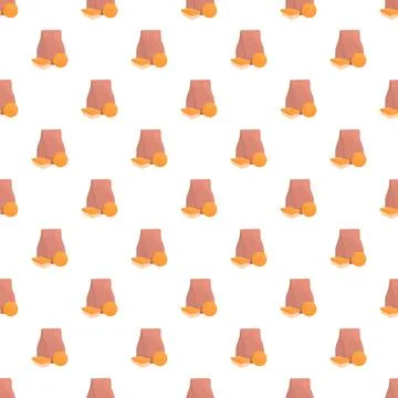 Candy bag and biscuit repeating seamless pattern Stock Illustration