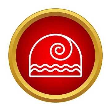 Candy bar dessert icon in red circle Stock Illustration