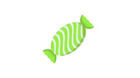 A candy bar featuring distinctive red and green stripes on its wrapper. Stock Footage 332474880