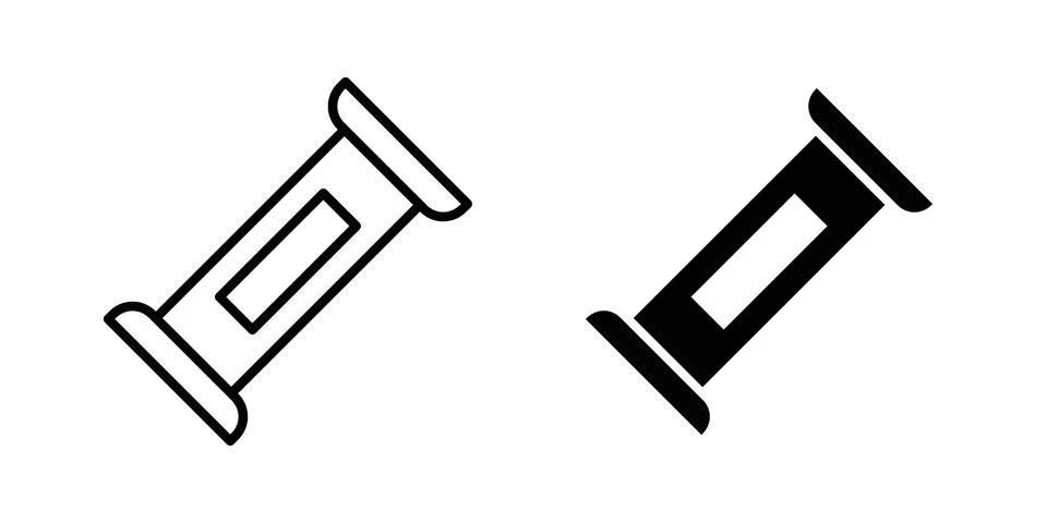 Candy-bar icon drawing lines. Silhouette style vector bundle Stock Illustration