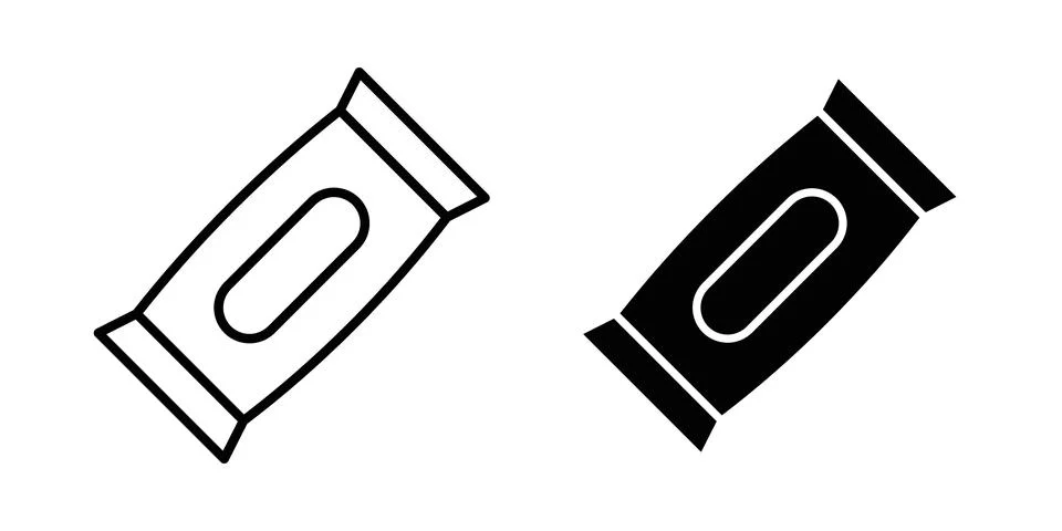 Candy-bar icon vector, symbol, logo illustrations Stock-Illustration