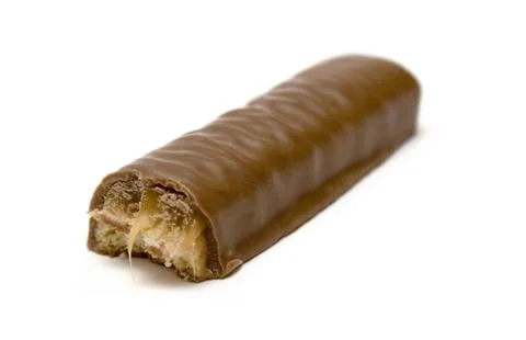 Candy Bar Isolated on a White Background Stockfoto's