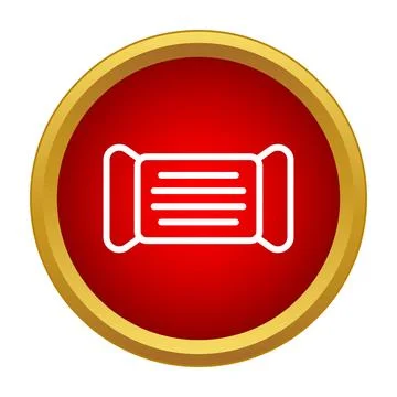 Candy bar snack wrapper icon in red circle 스톡 일러스트