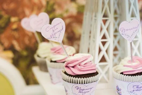 Candy bar at a wedding Stock Photos