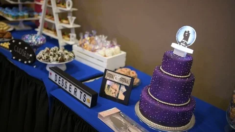 Candy Bar Wedding, wedding cake Stock Footage 102778686