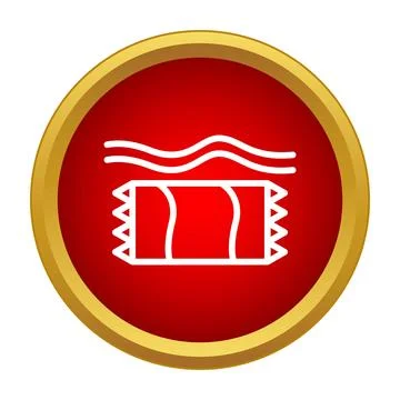 Candy bar wrapper with waves icon design Illustrazione stock