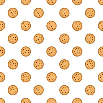 Candy biscuit pattern seamless vector 스톡 일러스트