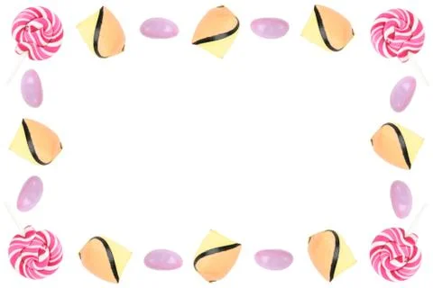 Candy Border Stock-Fotos