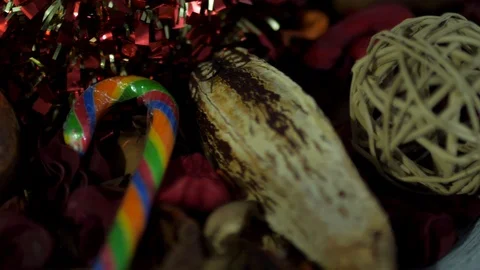 Candy In A Bowl Stock Footage 111176089