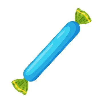 Candy in bright wrapping. flat vector style. Stock Illustration